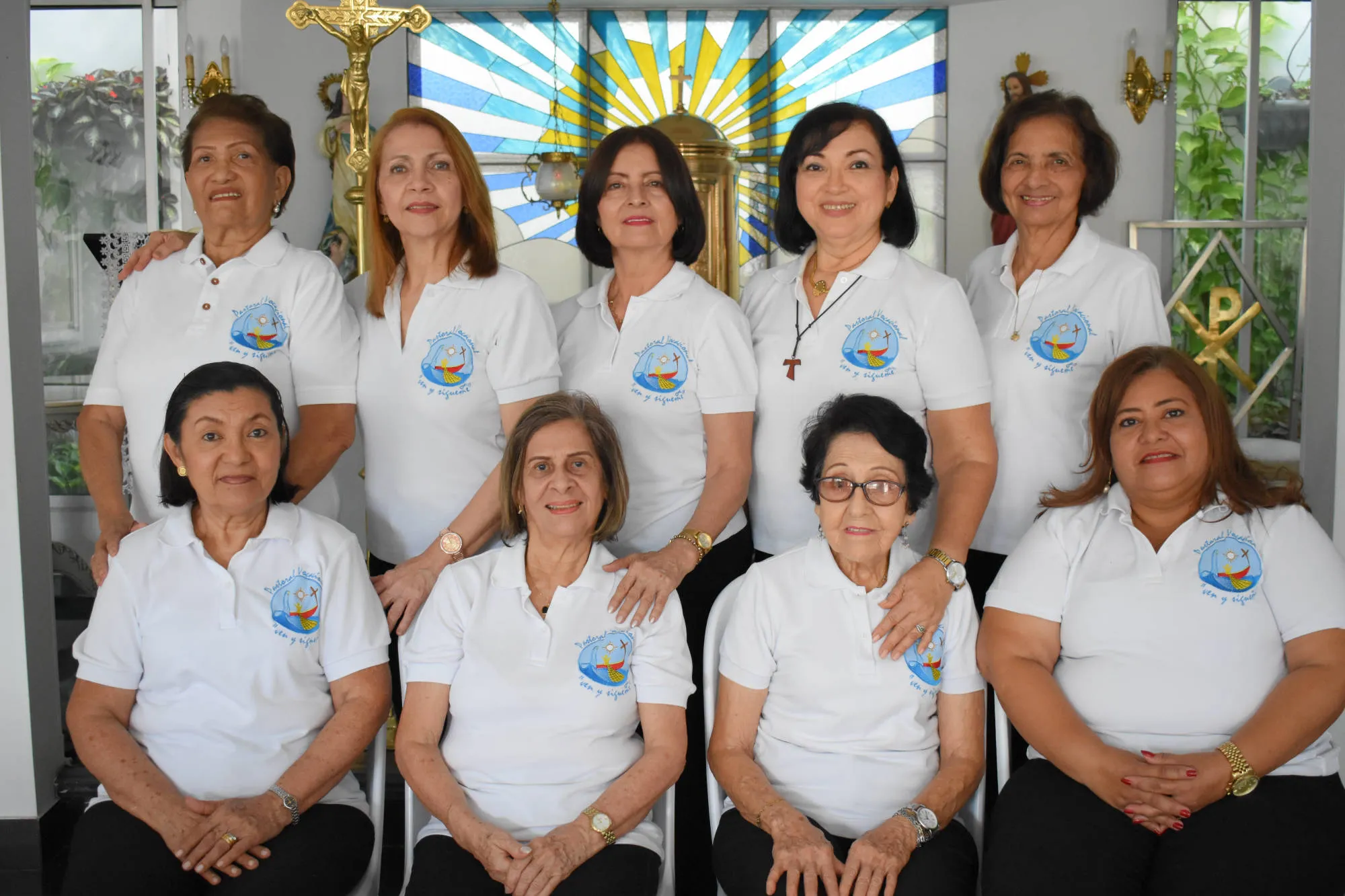 Jóvenes de la Pastoral Vocacional en una actividad parroquial